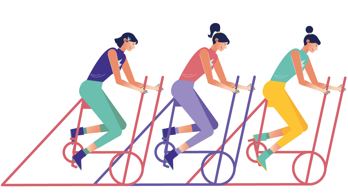 tipfit - drei Frauen am Rad